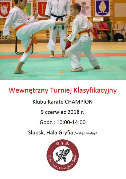 Plakat Turniej Klasyfikacyjny Karate Supsk